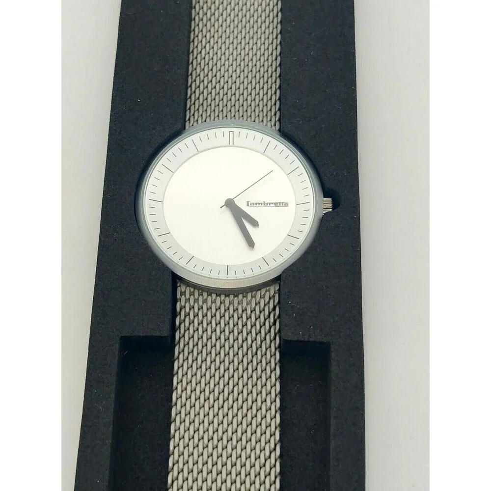 Mens Original Retro Mod Style Steel Mesh Lambretta Franco Analogue Watch Boxed